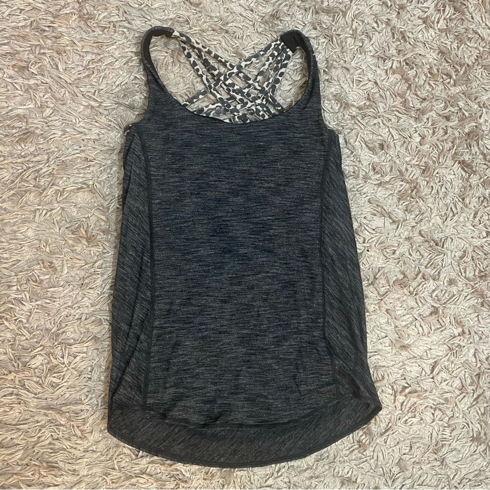 Lululemon | Grey leopard sports bra tank